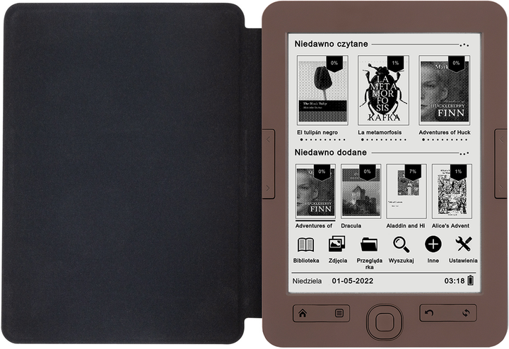 Czytnik e-booków BEMI Cognita+ 4GB With E-INK Carta Bronze (6972689174126) - obraz 2