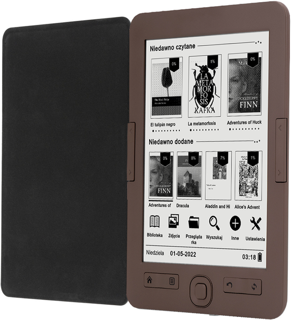 Czytnik e-booków BEMI Cognita+ 4GB With E-INK Carta Bronze (6972689174126) - obraz 4
