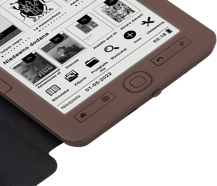 Czytnik e-booków BEMI Cognita+ 4GB With E-INK Carta Bronze (6972689174126) - obraz 5