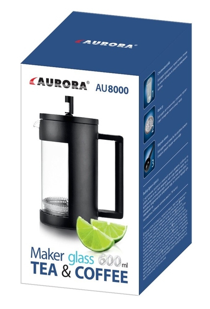 French press Aurora AU8000 600 ml (6900220180008) - obraz 4