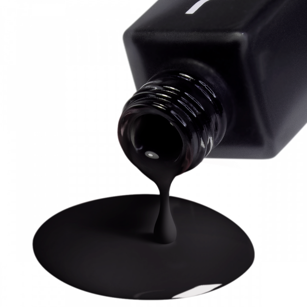 Лак для нігтів Nail care polish 4in1 10 Perfect black JOIA vegan 8 мл 4820259343927 - зображення 4
