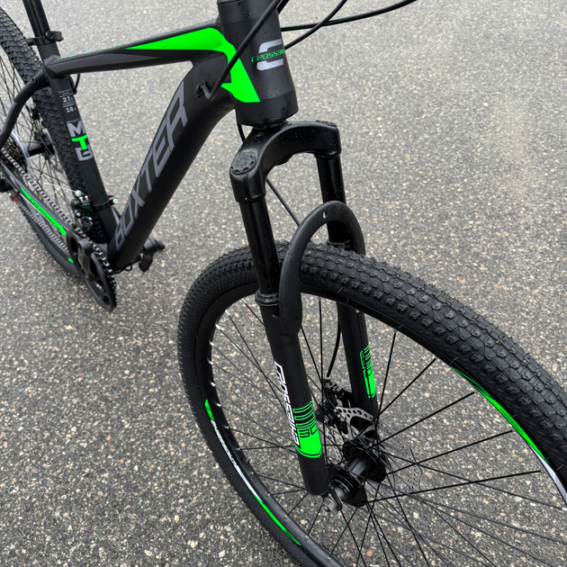 Велосипед CrossBike 29" Boxter 2025 Рама 19" black-green - изображение 3