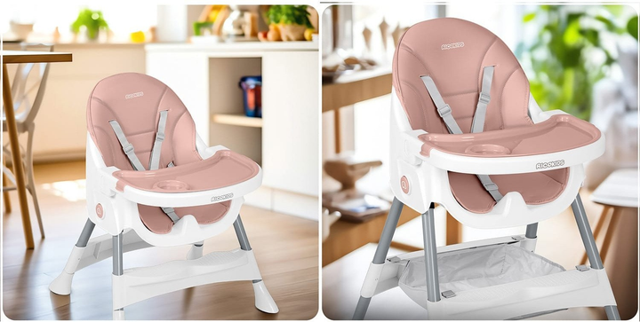 Krzesełko do karmienia Ricokids Mani 3 w 1 Różowe (5903890622145) - obraz 13