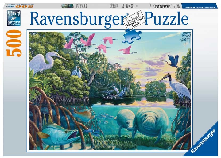 Пазл Ravensburger Морські тварини та птахи 500 елементів 12000044 (4005555000440) - зображення 1