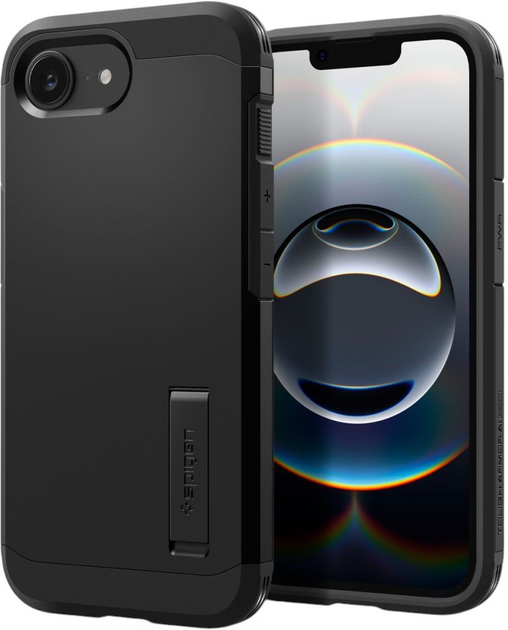Etui Spigen Tough Armor MAG MagSafe do Apple iPhone 16e Black (8809971239677) - obraz 2