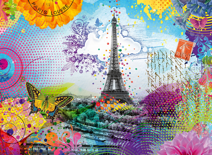 Пазл Ravensburger Листівка з Парижа 500 елементів 12000772 (4005555007722) - зображення 2