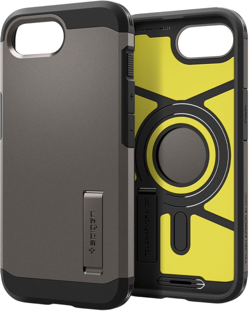 Etui Spigen Tough Armor MAG MagSafe do Apple iPhone 16e Grey (8809971239660) - obraz 2