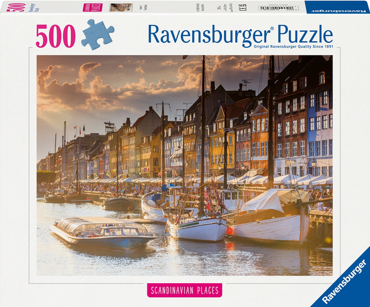 Пазл Ravensburger Захід сонця в Копенгагені 500 елементів 12000846 (4005555008460) - зображення 1