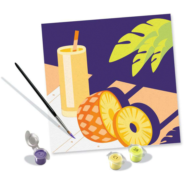 Malowanie po numerach Ravensburger Creart Moktajl ananas (4005556255603) - obraz 2