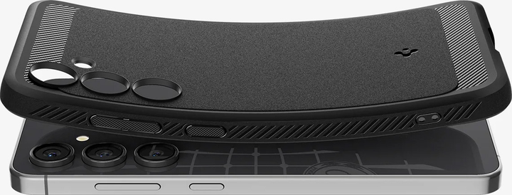 Etui plecki Spigen Rugged Armor do Samsung Galaxy S24 FE Matte Black (8809971234559) - obraz 5