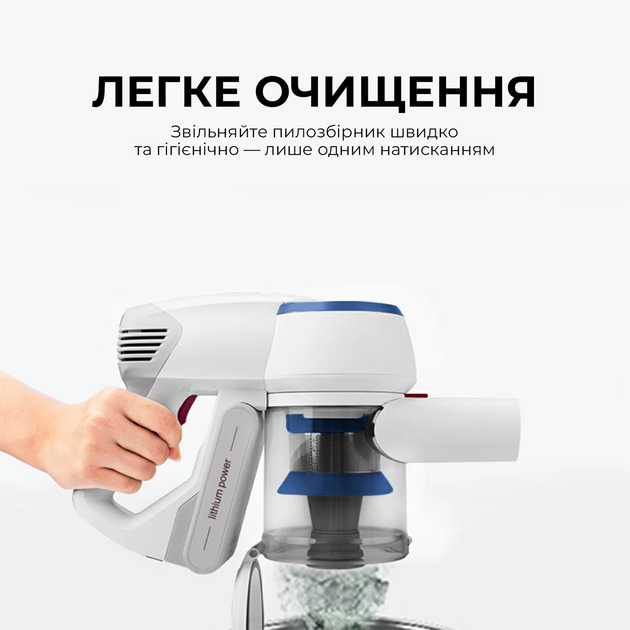 Аккумуляторный пылесос JIMMY JV53 Lite Blue - изображение 2