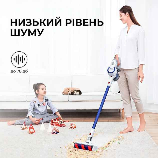 Аккумуляторный пылесос JIMMY JV53 Lite Blue - изображение 8