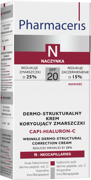 Крем для обличчя Pharmaceris N Capi-Hyaluron-C Spf20 проти зморшок 50 мл (5900717150713) - зображення 2