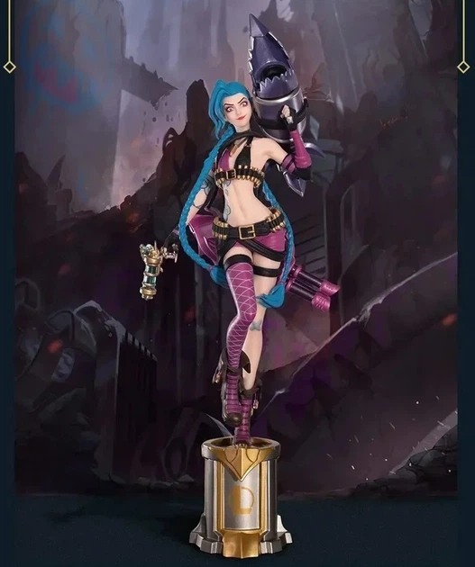 Фігурка з гри League of Legends Ліга легенд, Jinx, Джинкс, Arcane Аркейн 22 см - зображення 2