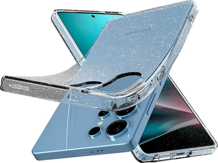 Панель Spigen Liquid Crystal Glitter для Samsung Galaxy S25 Ultra Transparent (8809971237819) - зображення 4