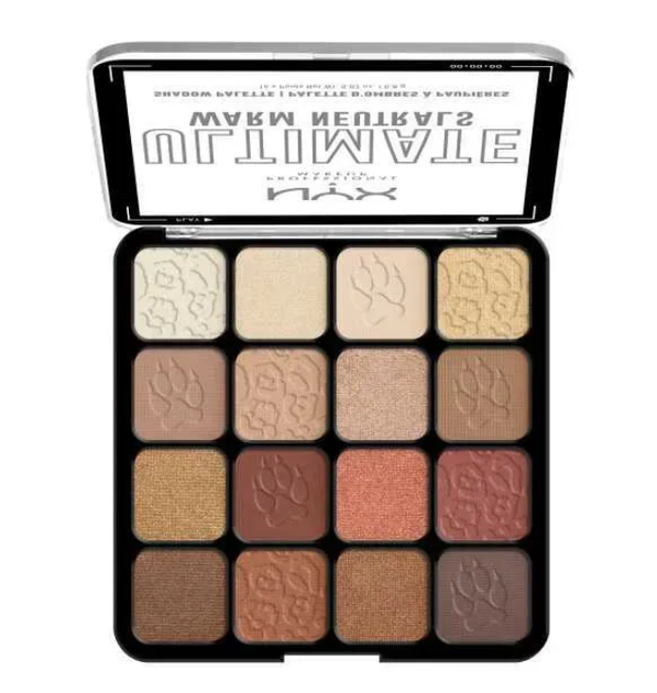 Палетка теней для век NYX Professional Makeup Ultimate Shadow Palette 16 оттенков, Warm Neutrals - изображение 2