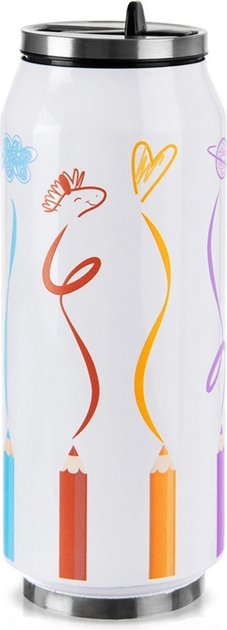 Kubek termiczny puszka Orion Wielokolorowy 500 ml (8592381215163) - obraz 6