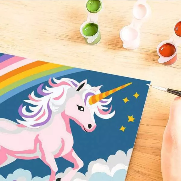 Malowanie po numerach Ravensburger Creart dla dzieci: Różowy Neon - Jednorożec (4005556239771) - obraz 5