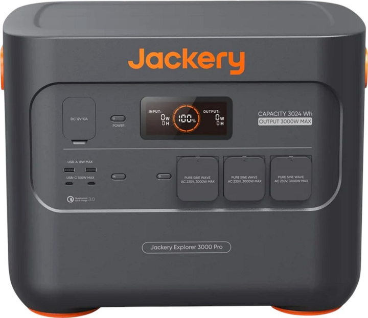 Зарядна станція Jackery Explorer 3000 Pro / 3000 Вт / 3024 Вт⋅год / Li-Ion (70-3000-EUOR01) - зображення 2