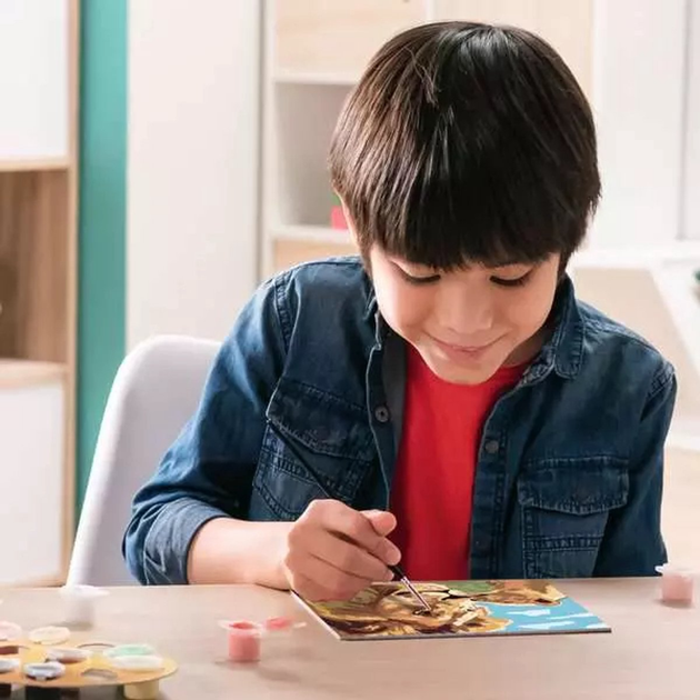Malowanie po numerach Ravensburger Creart dla dzieci: Lew z małym (4005556239764) - obraz 9
