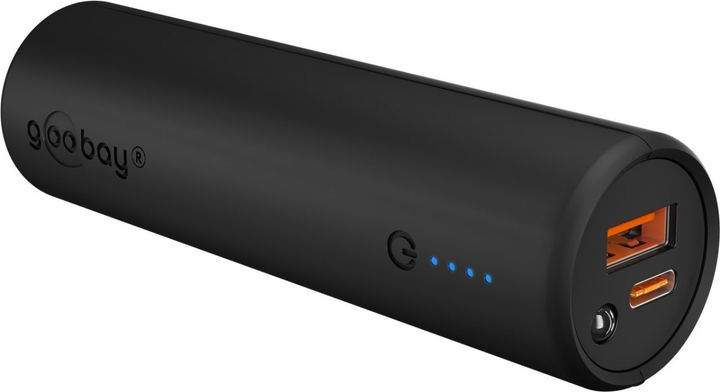 Powerbank Gooby LED QC PD na rower 5000 mAh 18W Black (4040849606564) - obraz 2