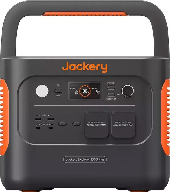 Зарядна станція Jackery Explorer 1000 Plus / 2000 Вт / 1264 Вт⋅год/ LiFePO4 (21-0001-000029) - зображення 1