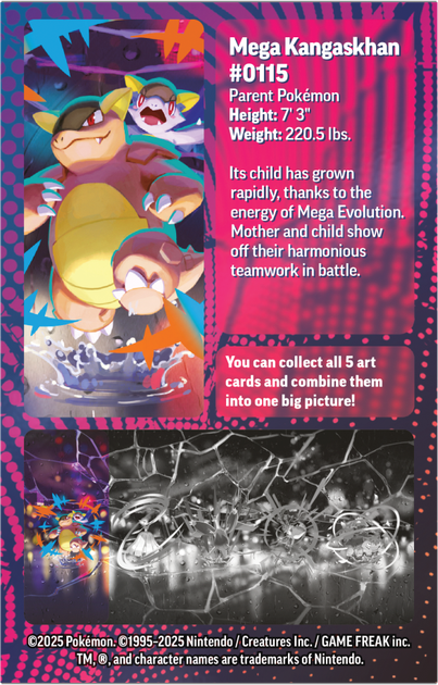 Доповнення до настільної гри Pokemon TCG: Mega Heroes Mini Tin - Kangaskhan (196214113169) - зображення 5