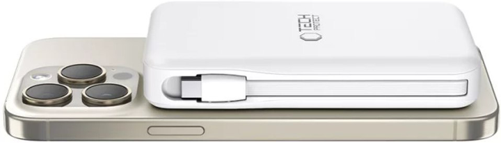 Powerbank Tech-Protect PB31 Lifemag 10000 mAh 15W White (5906302309276) - obraz 4