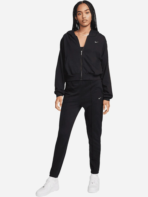 Bluza damska rozpinana streetwear z kapturem Nike W Nsw Nk Chll Ft Fz Hdy FN2415-010 L Czarna (196974849551) - obraz 3