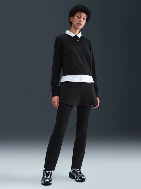 Світшот жіночий Nike W Nsw Nk Chill Ft Crew HV2393-010 L Чорний (198482112448) - зображення 3