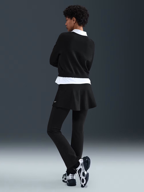 Bluza bez kaptura damska Nike W Nsw Nk Chill Ft Crew HV2393-010 M Czarna (198482108380) - obraz 4