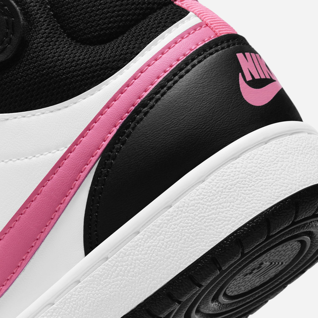 Sneakersy młodzieżowe dziewczęce wysokie Nike Court Borough Mid 2 (Gs) CD7782-005 38 (5.5US) Czarne (194953181227) - obraz 7