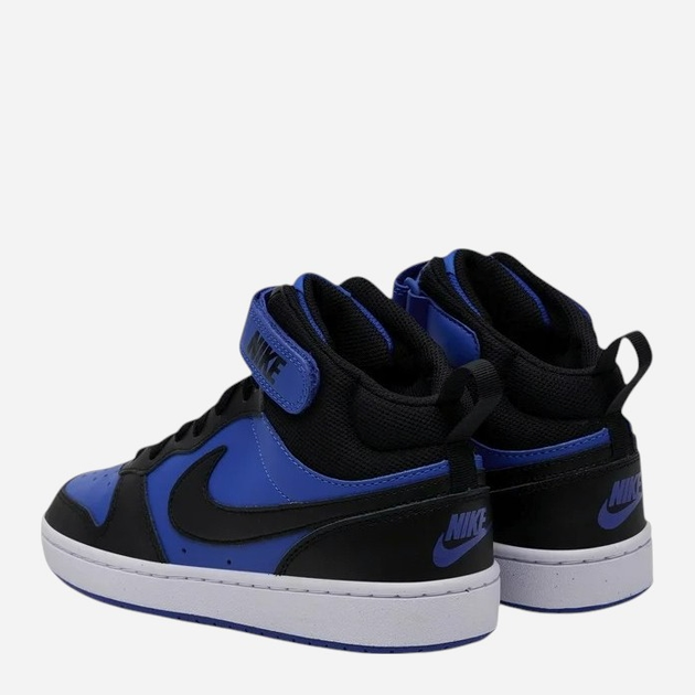Підліткові високі кеди для хлопчика Nike Court Borough Mid 2 (GS) CD7782-404 35.5 (3.5Y US) Сині з чорним (197594226128) - зображення 3