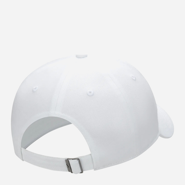 Czapka z daszkiem dziecięca bawełniana Nike K Nk Club Cap Us Cb Fut Wsh FB5063-100 Biała (196606810171) - obraz 2