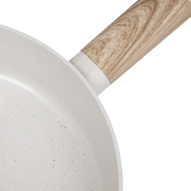 Patelnia Homla Loreburn z powłoką ceramiczną Biała 24 cm (5904183887548) - obraz 3
