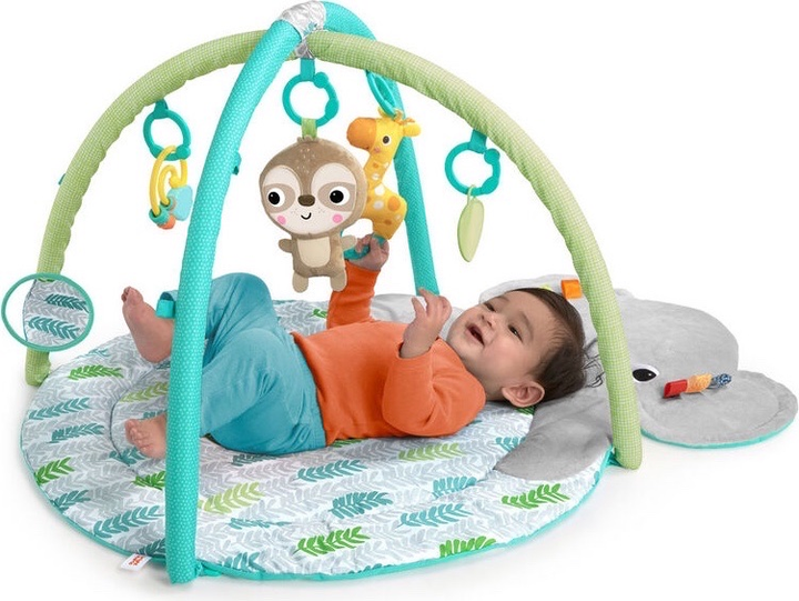 Mata edukacyjna Bright Starts Hug-n-Cuddle Activity Gym Słonik 12590 (74451125902) - obraz 4