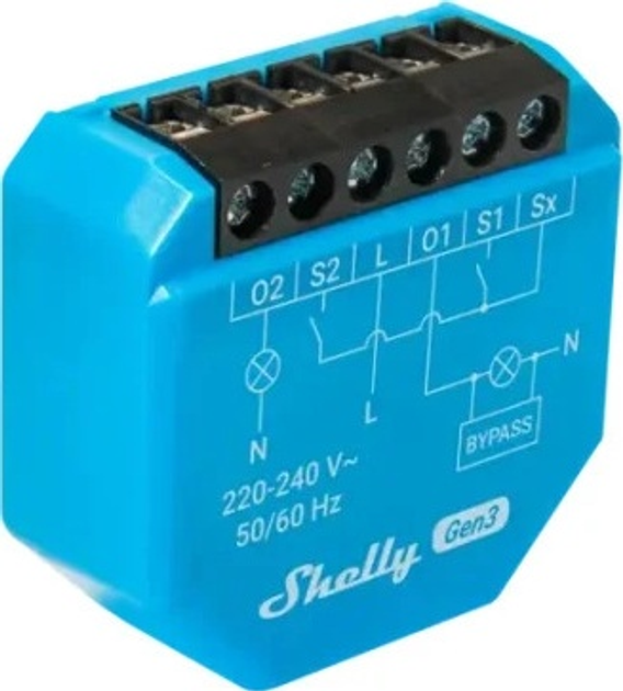 Контролер освітлення Shelly 2L Gen3 (3800235261644) - зображення 3