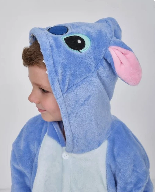 Піжама кігурумі Kigurumi Стич синій для хлопчика на зріст 145-155