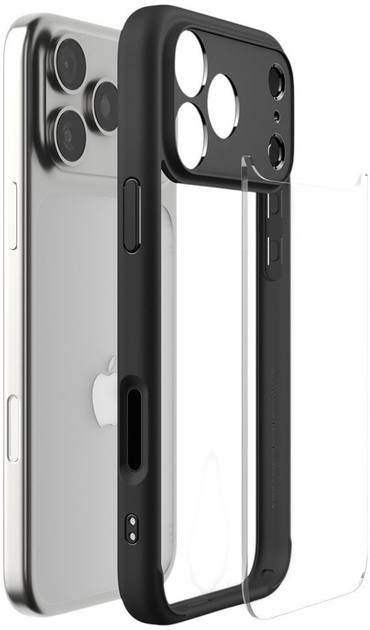 Etui Spigen Ultra Hybrid do Apple iPhone 17 Pro Black (8800283314755) - obraz 7