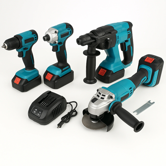S4 4セット Набор электроинструментов Makita 4в1 Шуруповерт Гайковерт
