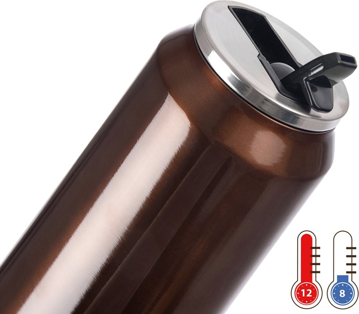 Kubek termiczny puszka Orion Brązowy 700 ml (8592381215125) - obraz 3