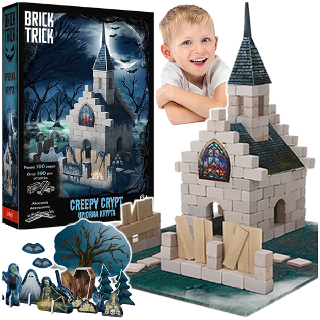 Klocki ceramiczne Trefl Brick Trick Halloween Upiorna Krypta 190 elementów (62700) (5900511627008) - obraz 5