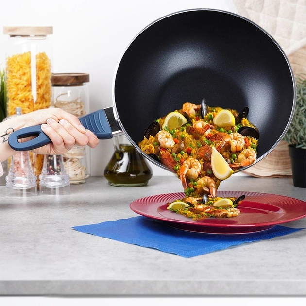 Patelnia Wok Orion Diamant diamentowa nieprzywierająca 30 cm (8592381132149) - obraz 4