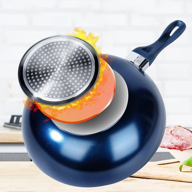 Patelnia Wok Orion Diamant diamentowa nieprzywierająca 30 cm (8592381132149) - obraz 5