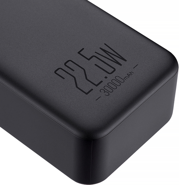 Powerbank Brevia 30000mAh 22.5W Black (45320PB) - obraz 5