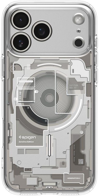 Etui plecki Spigen Ultra Hybrid MagSafe Case do Apple iPhone 17 Pro Max Zero One Titanium (8800283314205) - obraz 2