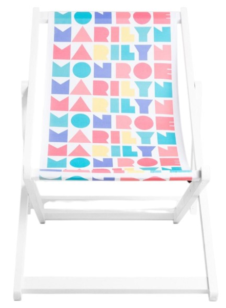 Шезлонг HOMLA 744723 MONROE SUMMER 59 x 87/102 x 87/71 cм дерев'яний білий (5906496744723) - зображення 2