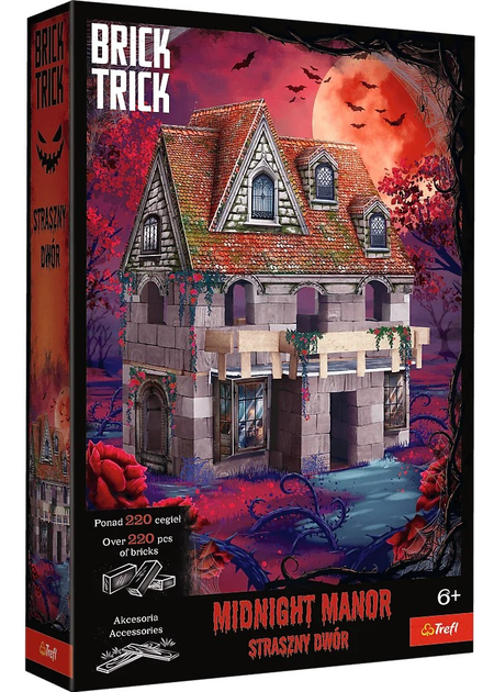 Klocki ceramiczne Trefl Brick Trick Halloween Straszny Dwór 220 elementów (62701) (5900511627015) - obraz 1