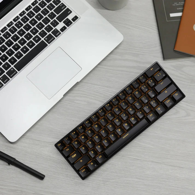 Клавіатура бездротова RK ROYAL KLUDGE RK61 RGB Brown Switch Black (RK-61-BLK-BRNSW-US) - зображення 6