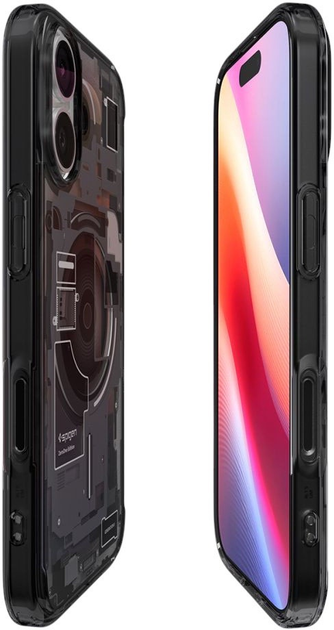 Etui plecki Spigen Ultra Hybrid MagSafe Case do Apple iPhone 17 Zero One Black (8800283315196) - obraz 6